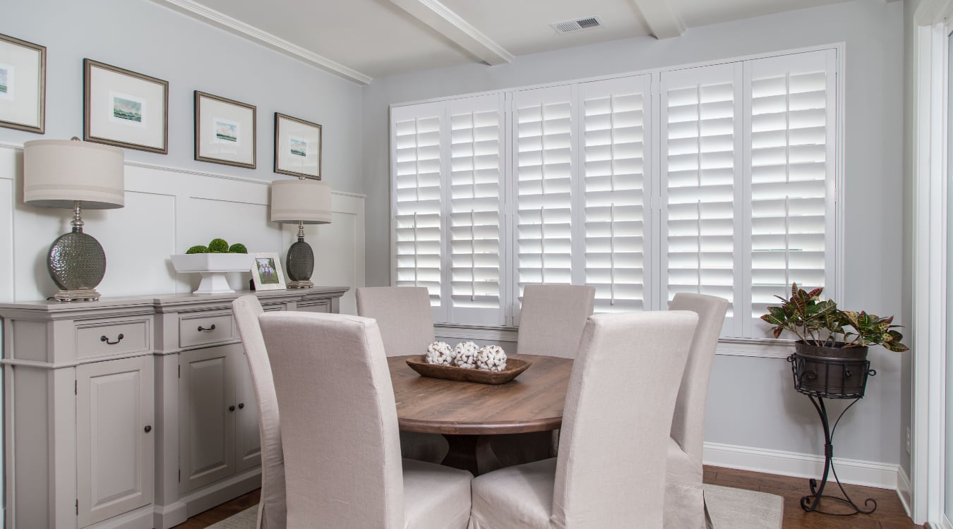 shutters in San Jose living room